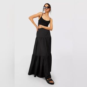 TIERED MAXI SKIRT by BOOHOO